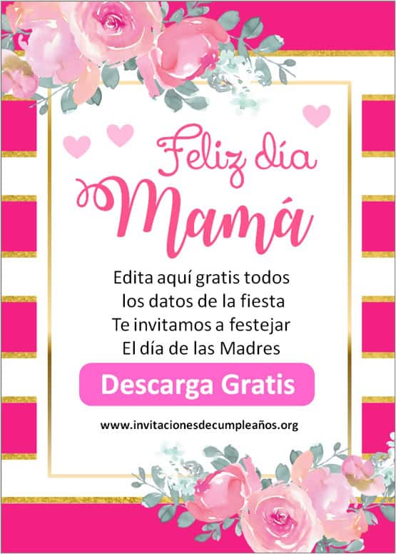 invitación de noche de mamás